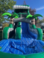 18emcrush2 895170516 18' Tall Emerald Crush Water Slide with Splash Down Pool