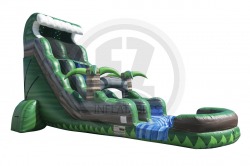 22emeraldcrushwaterslide2 67021391 22' Tall Emerald Crush Water Slide with Splash Down Pool