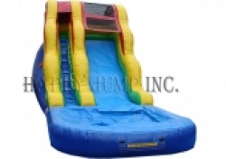 3d49051b5f3baa1e563c7cd5155ef3cb 16' Tall Happy Wavy Water Slide with Splash Down Pool