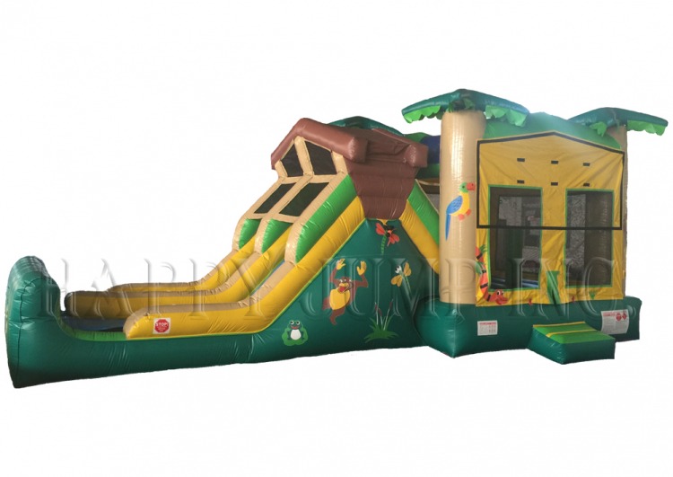 Jumbo Tropical Adventure Bounce & Double Slide