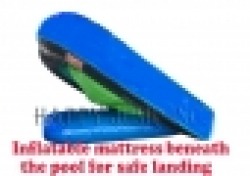 725c902a60e7c62d9f330e6bf453199c 16' Tall Happy Wavy Water Slide with Splash Down Pool