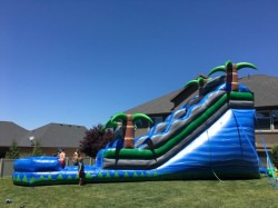 1820blue20crush 1745862735 18' Tall Blue Crush Water Slide with Splash Down Pool