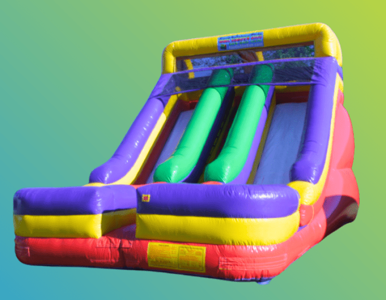 18' Huge Rainbow Double Slide