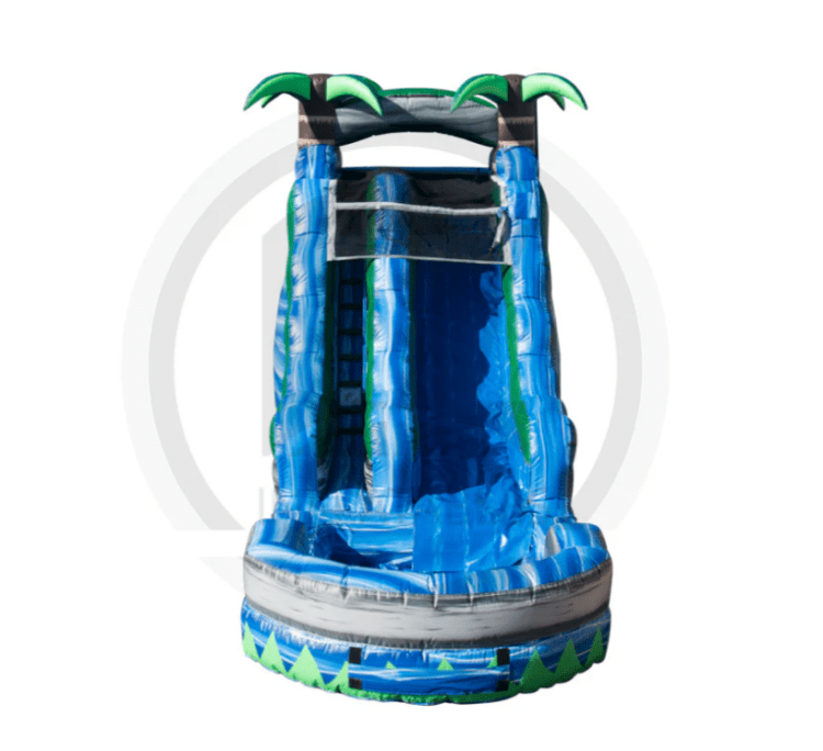 15' Tall Blue Crush Water Slide with Splash Down Pool 15' Tall Blue Crush Water Slide with Splash Down Pool