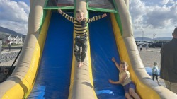 Jumbo 1753757019 Jumbo Tropical Adventure Bounce & Double Slide