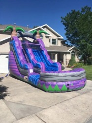 purplecrush1 374060130 big 1753743288 15' Tall Purple Crush Water Slide with Splash Down Pool